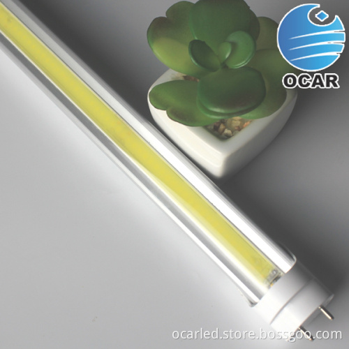 Promotion price 140 lm/w 18w 1200mm Rotatable Clear Cover T8 LED COB Tube